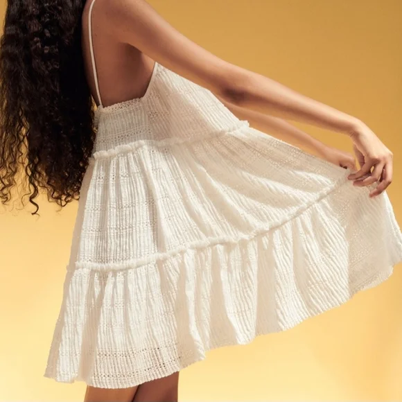 ZARA, Oyster White Sleeveless Dress - Picture 2 of 11